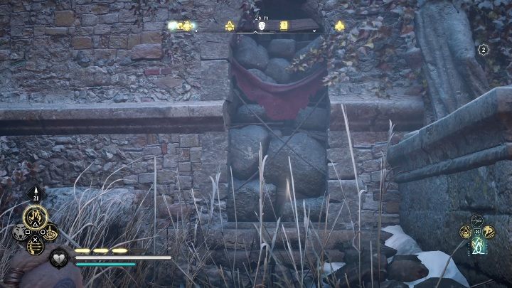 Aby dostać się do maski musisz wysadzić zagruzowaną ścianę - Assassins Creed Valhalla: Rzymski artefakt - Jorvik, sekrety, lokacje - Assassins Creed Valhalla - poradnik do gry