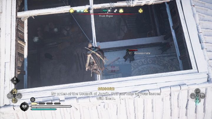 Najlepiej będzie jeśli wejdziesz na dach i z niego zaczniesz eliminować przeciwników - Assassins Creed Valhalla: Wyposażenie - Jorvik, sekrety, lokacje - Assassins Creed Valhalla - poradnik do gry