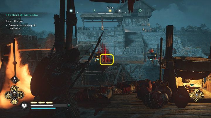 Normańscy wojownicy spróbują doprowadzić taran pod kolejną przeszkodę, ale musisz ich osłaniać - Assassins Creed Valhalla: Kto pociąga za sznurki - solucja, opis przejścia - Assassins Creed Valhalla - poradnik do gry