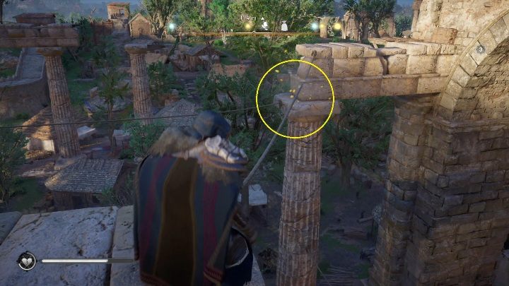 Początek: Kartka znajduje się sznurze powieszonym pomiędzy murami - Assassins Creed Valhalla: Karta niesiona wiatrem - Essexe, sekrety, lokacje - Assassins Creed Valhalla - poradnik do gry