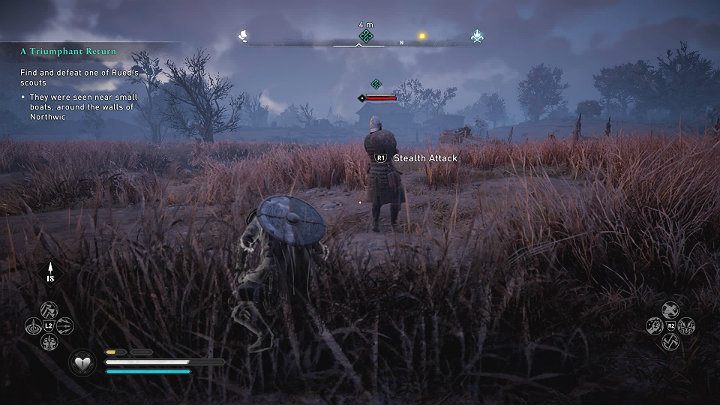 Wejdź do małej łodzi na przystani i dopłyń we wskazane miejsce - Assassins Creed Valhalla: Triumfalny powrót/A Triumphant Return - solucja - Assassins Creed Valhalla - poradnik do gry