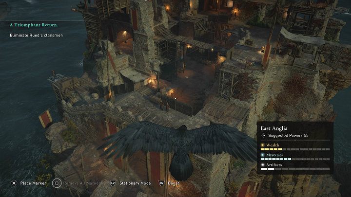 Forteca jest bardzo dobrze strzeżona, ale jeśli będziesz postępować metodycznie możesz wyeliminować wszystkich strażników po cichu - Assassins Creed Valhalla: Triumfalny powrót/A Triumphant Return - solucja - Assassins Creed Valhalla - poradnik do gry