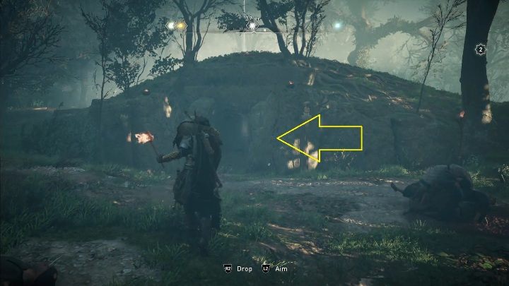 Lokalizacja totemu: aby dostać się do totemu musisz wejść do jaskini - Assassins Creed Valhalla: Przeklęty symbol - Essexe, sekrety, lokacje - Assassins Creed Valhalla - poradnik do gry