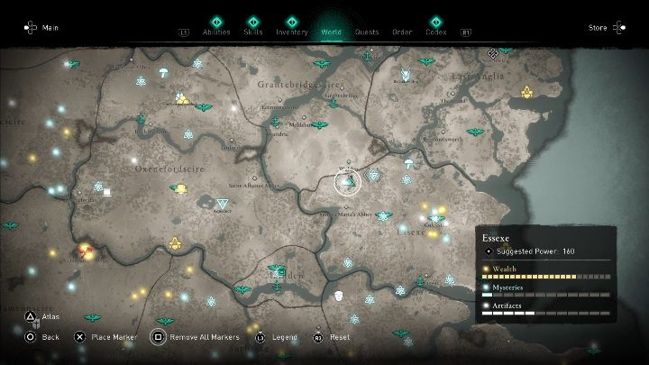 Lokacja przeklętego miejsca: na północy regionu - Assassins Creed Valhalla: Przeklęty symbol - Essexe, sekrety, lokacje - Assassins Creed Valhalla - poradnik do gry