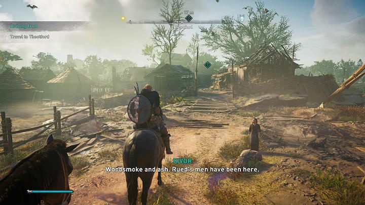 Wsiądź na konia i jedź z Finnrem do Theotford - Assassins Creed Valhalla: Z mieczem w dłoni/A Raising Iron - solucja - Assassins Creed Valhalla - poradnik do gry
