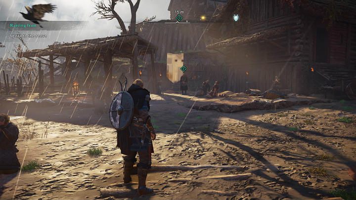 Idź na główny plac i porozmawiaj z szeryfem - Assassins Creed Valhalla: Z mieczem w dłoni/A Raising Iron - solucja - Assassins Creed Valhalla - poradnik do gry