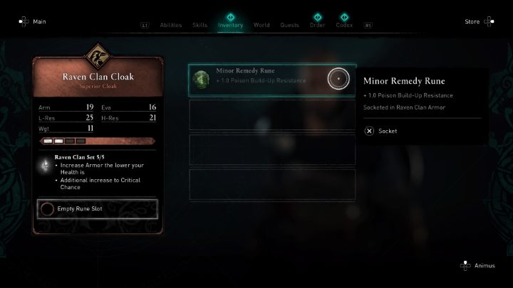 Dodatkowo, podnoszenie jakości uzbrojenia odblokowuje miejsca na runy - Assassins Creed Valhalla: Ekwipunek - Assassins Creed Valhalla - poradnik do gry