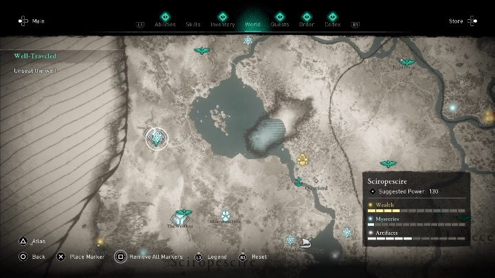 Lokacja: Kartkę znajdziesz w zachodniej części lokacji - Assassins Creed Valhalla: Karta niesiona wiatrem - Sciropescire, sekrety - Assassins Creed Valhalla - poradnik do gry