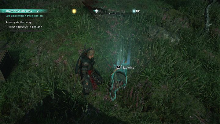 Pierwszą wskazówką jest ciało jednego z żołnierzy, które zostało rozszarpane przez jakieś duże zwierzę - Assassins Creed Valhalla: Niezwykła propozycja - solucja, opis przejścia - Assassins Creed Valhalla - poradnik do gry