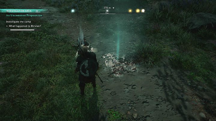 Ostatnią wskazówką są zakrwawione ślady na drodze pozostawione przez jakieś duże zwierzę - Assassins Creed Valhalla: Niezwykła propozycja - solucja, opis przejścia - Assassins Creed Valhalla - poradnik do gry