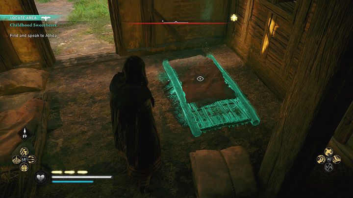 Drugie łóżko świadczy o tym, że Alfida nie mieszka sama - Assassins Creed Valhalla: Młodzieńcza miłość/Childhood Sweetheart - solucja - Assassins Creed Valhalla - poradnik do gry