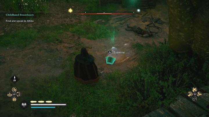 Wyjdź na zewnątrz i zbadaj ostatni ślad - wiadro i rozlaną wodę - Assassins Creed Valhalla: Młodzieńcza miłość/Childhood Sweetheart - solucja - Assassins Creed Valhalla - poradnik do gry