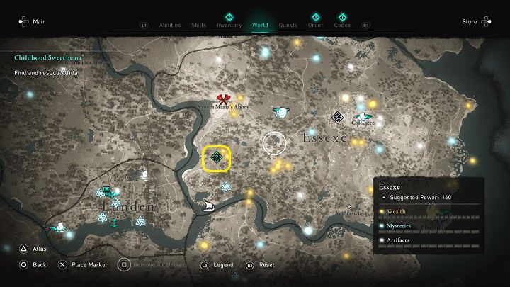 Więzienie o którym mówił Eluric znajduje się spory kawał drogi od Maeldun - na drugim końcu Essexu - Assassins Creed Valhalla: Młodzieńcza miłość/Childhood Sweetheart - solucja - Assassins Creed Valhalla - poradnik do gry