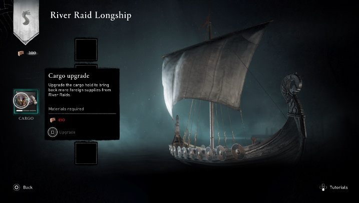 Po lewej stronie masz ładunek (Cargo) - Assassins Creed Valhalla Rzeczne Najazdy: Jak zwiększyć limit ładunku? - Assassins Creed Valhalla - poradnik do gry