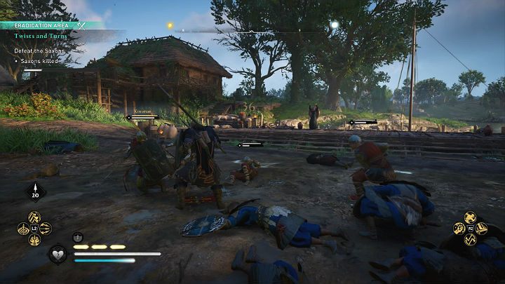 Po chwili na miejscu zjawią się ludzie króla i dojdzie do walki - Assassins Creed Valhalla: Zwroty akcji/Twists and Turns - solucja - Assassins Creed Valhalla - poradnik do gry