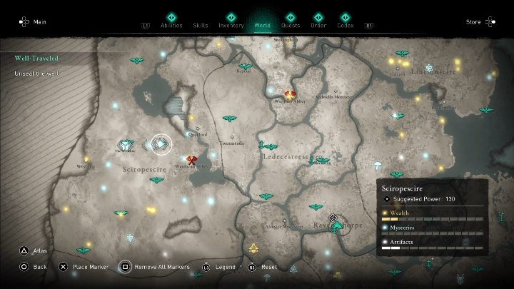 Tę maskę znajdziesz na zachód od Quatford - Assassins Creed Valhalla: Rzymski artefakt - Sciropescire, sekrety, lokacje - Assassins Creed Valhalla - poradnik do gry