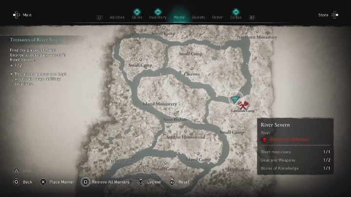 Obóz: Obóz w kotlinie (Lowlands Camp) - Assassins Creed Valhalla: Zestaw Świętego Jerzego - lista, Rzeczne Najazdy - Assassins Creed Valhalla - poradnik do gry