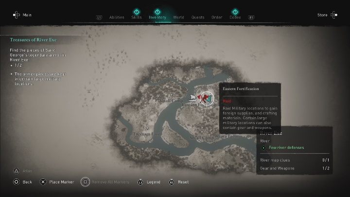 Obóz: Wschodnia fortyfikacja (Eastern Fortification) - Assassins Creed Valhalla: Zestaw Świętego Jerzego - lista, Rzeczne Najazdy - Assassins Creed Valhalla - poradnik do gry