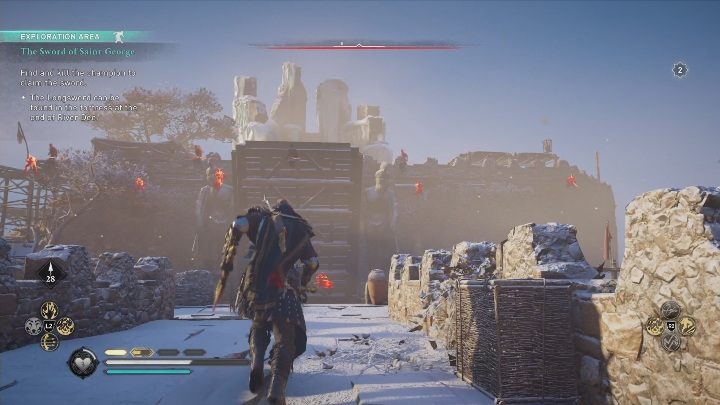 Aby zdobyć tę broń musisz dotrzeć do ostatniego bastionu znajdującego się w tej lokacji - Assassins Creed Valhalla: Miecz Świętego Jerzego - solucja, Rzeczne Najazdy - Assassins Creed Valhalla - poradnik do gry