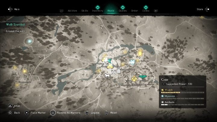 Lokacja: Kartkę znajdziesz w mieście Centerbury - Assassins Creed Valhalla: Karta niesiona wiatrem - Cent, sekrety, lokacje - Assassins Creed Valhalla - poradnik do gry