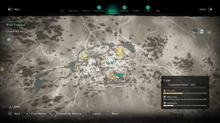 Lokacja: Kartkę znajdziesz w mieście Centerbury - Assassins Creed Valhalla: Karta niesiona wiatrem - Cent, sekrety, lokacje - Assassins Creed Valhalla - poradnik do gry