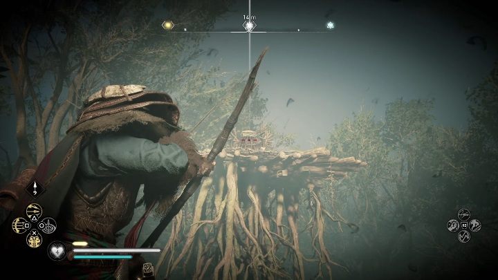 Lokalizacja totemu: aby dostać się do totemu musisz wejść na samą górę, po rozwieszonych sznurach - Assassins Creed Valhalla: Przeklęty symbol - Cent, sekrety, lokacje - Assassins Creed Valhalla - poradnik do gry