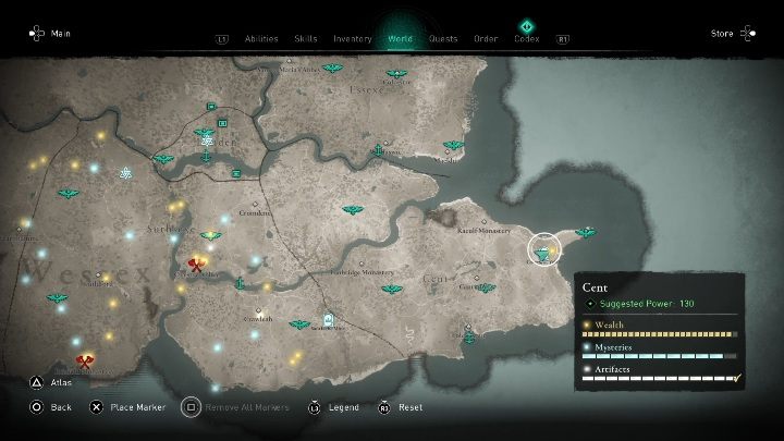 Ten skarb znajdziesz w jaskiniach we wschodniej części regionu Cent - Assassins Creed Valhalla: Skarby Brytanii - Cent, sekrety, lokacje - Assassins Creed Valhalla - poradnik do gry