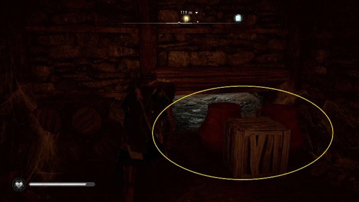 Gdy udasz się w tę okolicę dostrzeżesz niewielki domek, w którym jest zejście do piwnicy - Assassins Creed Valhalla: Skarby Brytanii - Cent, sekrety, lokacje - Assassins Creed Valhalla - poradnik do gry