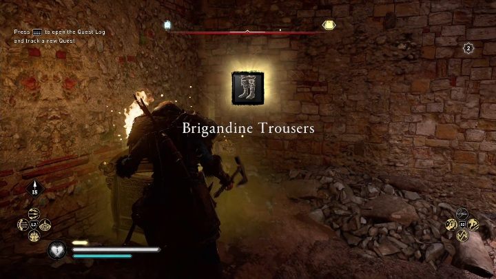 Gdy zeskoczysz na niższe piętro trafisz do niewielkiego pomieszczenia, w którym jest wiele kamieni i odpadów - Assassins Creed Valhalla: Wyposażenie - Cent, sekrety, lokacje - Assassins Creed Valhalla - poradnik do gry