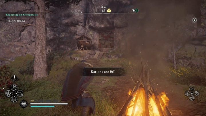 Aby się do niego dostać musisz zniszczyć skały zagradzające przejście do jaskini - Assassins Creed Valhalla: Wyposażenie - Sciropescire, sekrety, lokacje - Assassins Creed Valhalla - poradnik do gry