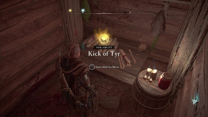 Zastosowanie: dzięki niemu odrzucisz wrogów dzięki czemu ogłuszysz ich na kilka sekund - Assassins Creed Valhalla: Wszystkie Księgi wiedzy - walka wręcz - Assassins Creed Valhalla - poradnik do gry