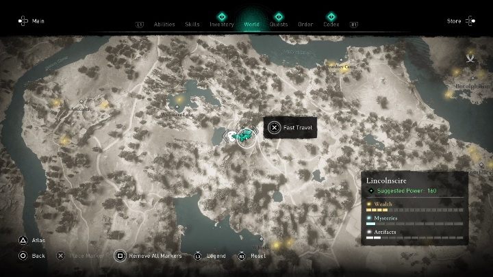 Tę maskę znajdziesz idąc na wschód od jeziora Wynmere - Assassins Creed Valhalla: Rzymski artefakt - Lincolnscire, sekrety, lokacje - Assassins Creed Valhalla - poradnik do gry