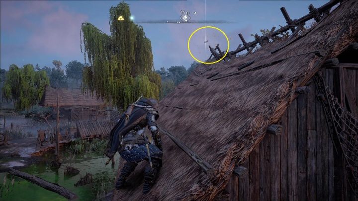 Początek: Kartka znajduje się na jednym z dachów - Assassins Creed Valhalla: Karta niesiona wiatrem - Hamtunscire, sekrety - Assassins Creed Valhalla - poradnik do gry