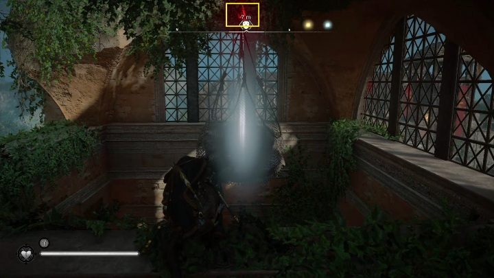 Aby dostać się do maski musisz zestrzelić ładunek, który wisi pod sufitem - Assassins Creed Valhalla: Rzymski artefakt - Hamtunscire, sekrety, lokacje - Assassins Creed Valhalla - poradnik do gry