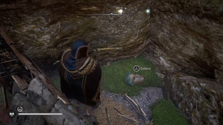 Na dole musisz zniszczyć zagruzowane przejście, zaraz za nim leży maska - Assassins Creed Valhalla: Rzymski artefakt - Hamtunscire, sekrety, lokacje - Assassins Creed Valhalla - poradnik do gry