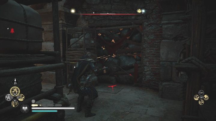 Następnie musisz przesunąć elementy zasłaniające przejście, zniszczyć zagruzowany teren, a następnie znowu pozbyć się przeszkód - Assassins Creed Valhalla: Wyposażenie - Hamtunscire, sekrety, lokacje - Assassins Creed Valhalla - poradnik do gry