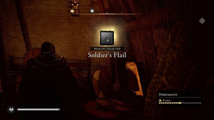 Aby się do niej dostać musisz jedynie przyciągnąć półkę, która umożliwi Ci wejście na podwyższenie w budynku - Assassins Creed Valhalla: Wyposażenie - Hamtunscire, sekrety, lokacje - Assassins Creed Valhalla - poradnik do gry