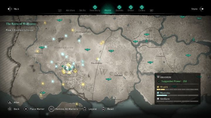 Lokacja: Kartkę znajdziesz w centrum miasta - Assassins Creed Valhalla: Karta niesiona wiatrem - Wincestre, sekrety, lokacje - Assassins Creed Valhalla - poradnik do gry