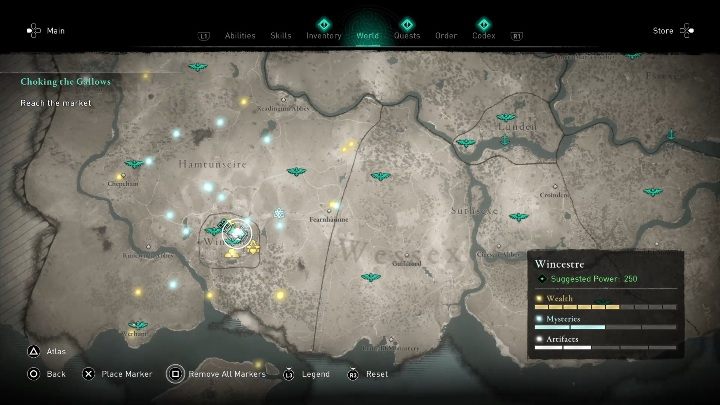 Lokacja: Kartkę znajdziesz w centrum miasta - Assassins Creed Valhalla: Karta niesiona wiatrem - Wincestre, sekrety, lokacje - Assassins Creed Valhalla - poradnik do gry