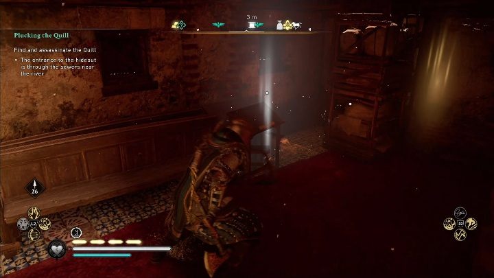 Twoim zadaniem jest wskoczenie na piętro, tam od razu rzuci Ci się w oczy mapa skarbu - Assassins Creed Valhalla: Mapa skarbów - Wincestre, sekrety, lokacje - Assassins Creed Valhalla - poradnik do gry