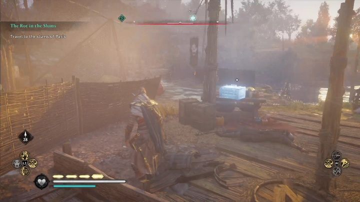 Ta misja polega jedynie na podniesieniu skrzyni, znajdującej się zaraz obok brzegu - AC Valhalla Oblężenie Paryża: Stealing From Thieves - solucja, Melunois - Assassins Creed Valhalla - poradnik do gry