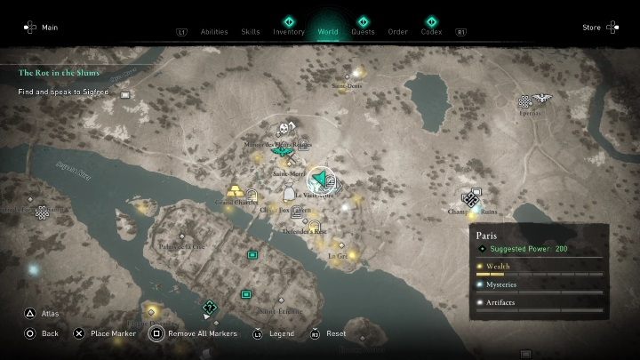 Misję znajdziecie w północnej części Paryża, zaraz obok punktu synchronizacji oraz ołtarza ofiarnego - AC Valhalla Oblężenie Paryża: The King of Rats - solucja, Paryż - Assassins Creed Valhalla - poradnik do gry