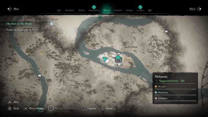 Lokacja: Kartkę znajdziecie w centrum regionu Melunois - AC Valhalla Oblężenie Paryża: Karta niesiona wiatrem, Melunois - sekrety - Assassins Creed Valhalla - poradnik do gry