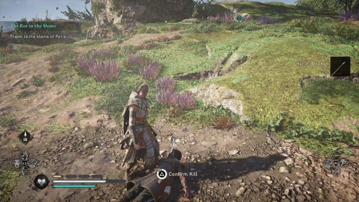 Po wszystkim wystarczy potwierdzić śmierć Łowcy - AC Valhalla Oblężenie Paryża: Frankijscy szlachcice, Melunois - sekrety - Assassins Creed Valhalla - poradnik do gry