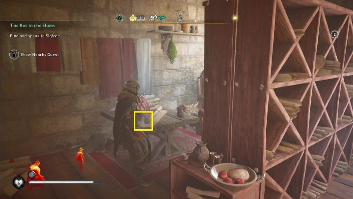 Potem naokoło, po klucz, aby móc otworzyć kolejne drzwi - AC Valhalla Oblężenie Paryża: Wyposażenie, Paryż - sekrety, lokacje - Assassins Creed Valhalla - poradnik do gry