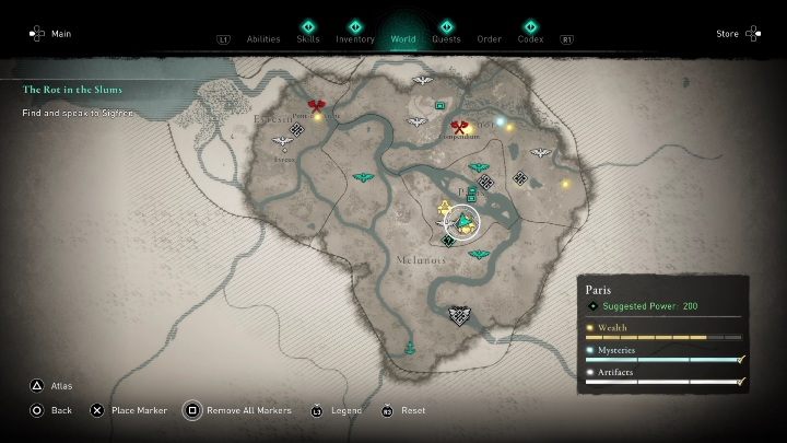 Tę skrzynie znajdziecie w lokacji Zalane rudery (Flooded Slums) - AC Valhalla Oblężenie Paryża: Wyposażenie, Paryż - sekrety, lokacje - Assassins Creed Valhalla - poradnik do gry