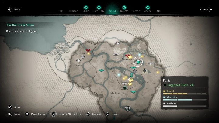 1 - AC Valhalla Oblężenie Paryża: Mapa ukrycia skarbu, Paryż - sekrety, lokacje - Assassins Creed Valhalla - poradnik do gry