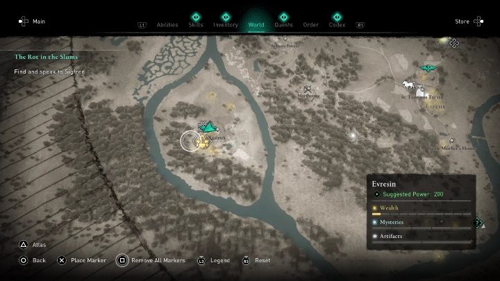 Tę skrzynie znajdziecie w lokacji Lisleux, na wyspie, w zachodniej części regionu - AC Valhalla Oblężenie Paryża: Wyposażenie, Evresin - sekrety, lokacje - Assassins Creed Valhalla - poradnik do gry