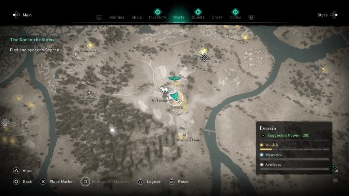 Lokacja: Kartkę znajdziecie w Everux, w regionie Evresin - AC Valhalla Oblężenie Paryża: Karta niesiona wiatrem, Evresin - sekrety, lokacje - Assassins Creed Valhalla - poradnik do gry