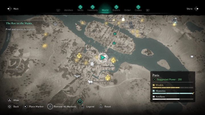 Lokacja: Kartkę znajdziecie w zaraz obok drewnianego mostu - AC Valhalla Oblężenie Paryża: Karta niesiona wiatrem, Paryż - sekrety - Assassins Creed Valhalla - poradnik do gry